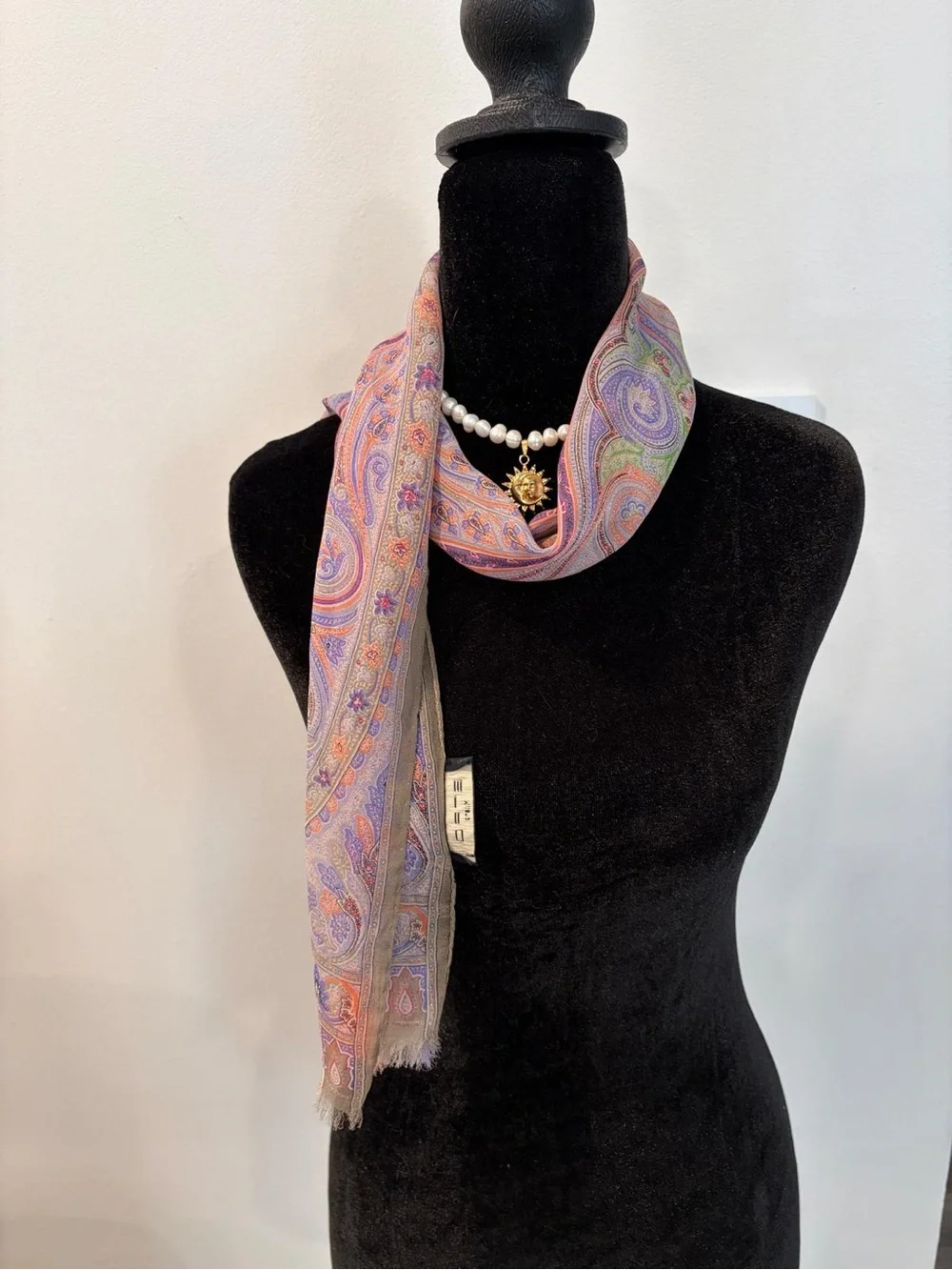 Etro Silk Shawl Multicolor Made in Italy